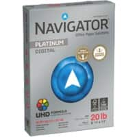 Papier imprimante Navigator Platinum Digital US Letter Size 75 g/m² Lisse Blanc 5 Paquets de 500 Feuilles