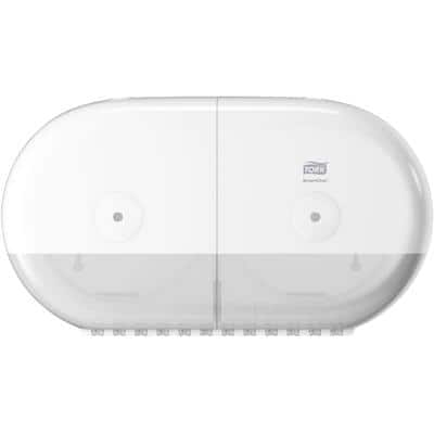 Tork SmartOne Twin Mini Toiletpapier Dispenser Wit T9 Hoge Capaciteit Elevation Lijn 682000