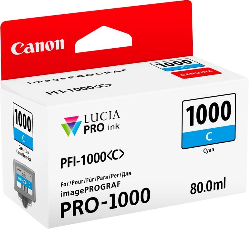 Canon PFI-1000C Origineel Inktcartridge Cyaan