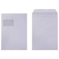 Enveloppes Viking C4 100 g/m² Autocollante Blanc Avec fenêtre 229 (l) x 324 (h) mm 250 Unités