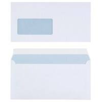 Enveloppes Office Depot Avec fenêtre C6/5 229 (l) x 114 (h) mm Bande adhésive Blanc 100 g/m² 500 Unités