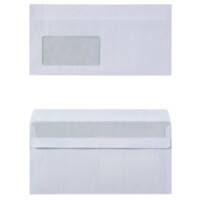 Office Depot Enveloppen Met Venster DL 220 (B) x 110 (H) mm Zelfklevend Wit 80 g/m² 25 Stuks