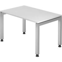 Bureau Hammerbacher J Series VJS Hauteur ajustable Rectangulaire Blanc 4 pieds métalliques 1200 (L) x 800 (P) x 760 (H) mm Acier, Aggloméré