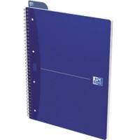 OXFORD Office Essentials A4+ Collegeblok Blauw Kartonnen kaft Geruit 70 Vellen