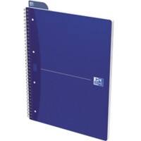 OXFORD Office Essentials Notitieboek A4+ Geruit Spiraal gebonden Karton Blauw Geperforeerd 140 Pagina's