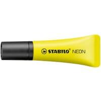 Surligneur STABILO 72/24 Jaune Pointe large Biseautée 2-5 mm Non rechargeable