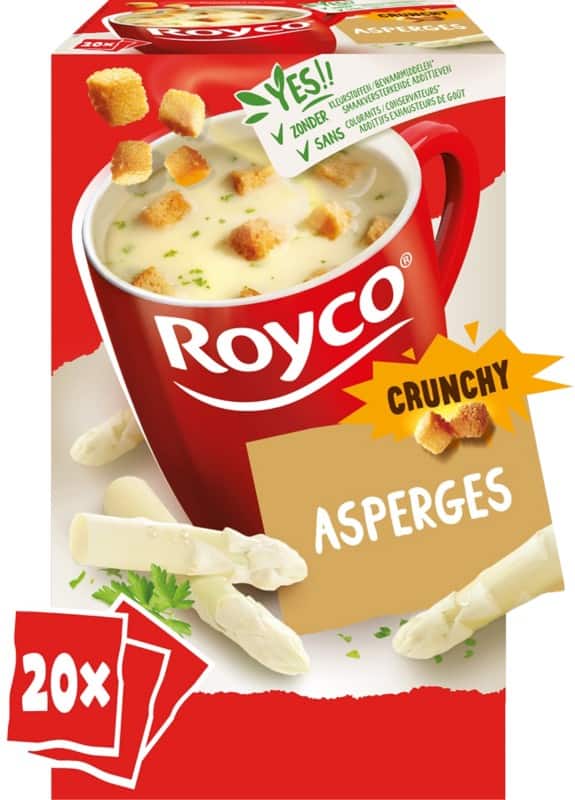 Royco Cruncy Instantsoep Asperge 20 Stuks à 30 g