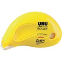 Roller de colle UHU Dry & Clean Non rechargeable Non permanente 0,65 cm 50520 Jaune