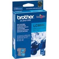 Cartouche jet d'encre Brother LC980C D'origine Cyan