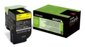 Lexmark Origineel Tonercartridge 80C2HY0 Geel