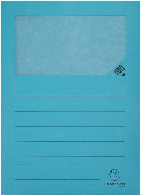 Exacompta Forever Farde A4 Bleu clair Manille Recyclé 100% 130 g/m² 100 Unités