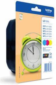Cartouche jet d'encre Brother LC125XLRBWBP D'origine Cyan, magenta, jaune Multipack 3 Unités