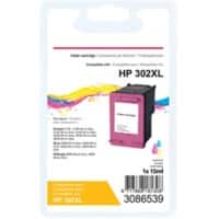 Office Depot Compatibel HP 302XL Inktcartridge F6U67AE Cyaan, magenta, geel