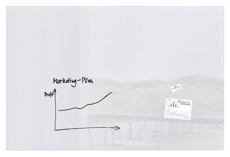 Sigel Artverum Glasbord Magnetisch Enkel 180 (B) x 120 (H) cm Wit