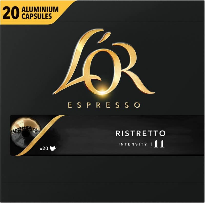 Capsules de café L'OR Espresso Ristretto Nespresso Capsules 20 unités