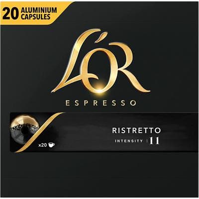 Capsules de café Espresso Ristretto L'OR 20 Unités de 5.2 g