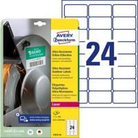 AVERY Zweckform Etiketten L7912-10 Klevend A4 Wit 63,5 x 33,9 mm  10 Vellen à 24 Etiketten