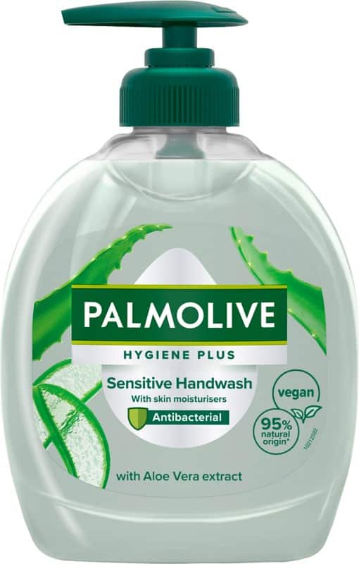 Savon pour les mains Palmolive Hygiene Plus Pompe doseuse  Antibactérien Liquide Aloe Vera Vert 150290 300 ml