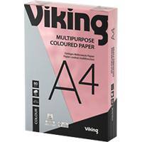 Papier couleur A4 Viking Rose 80 g/m² Lisse 500 Feuilles