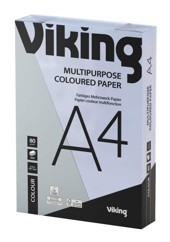 Papier couleur A4 Viking Lilas 80 g/m² Lisse 500 Feuilles