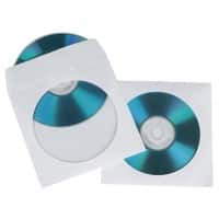 Hama CD hoezen 00062672 Papier Wit 1 x CD/DVD 100 Stuks