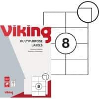 Viking Multifunctionele etiketten 3225330 Ja Speciaal Wit 105 x 74 mm 100 Vellen à 8 Etiketten