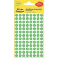 Pastilles autocollantes AVERY Zweckform 3179 Shine Vert Ø 8 mm 4 Feuilles de 104 Étiquettes