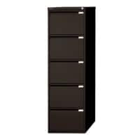 Bisley Hangmappenladenkast 5 Lades laden Zwart 470 x 622 x 1.511 mm