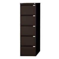 Armoire de classement Bisley Acier 5 Tiroirs Verrouillable 470 x 622 x 1511 mm Noir