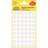 Pastilles autocollantes AVERY Zweckform 3145 Blanc Ø 12 mm 5 Feuilles de 54 Étiquettes