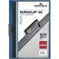 Farde à clip DURABLE DURACLIP 60 Feuilles A4 Bleu