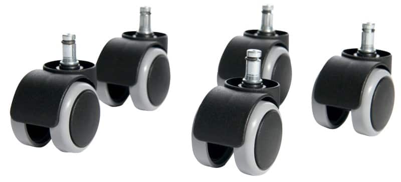 TOPSTAR Wielen voor harde vloeren Sydney Grijs 5 Stuks