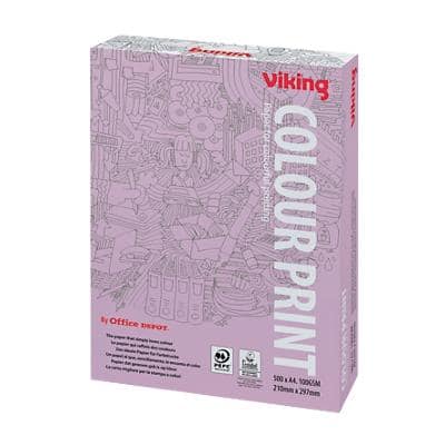 Papier Viking Colour Print A4 100 g/m² Lisse Blanc 500 Feuilles