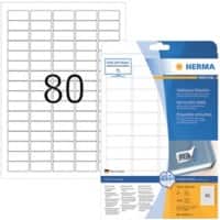 Étiquettes d'adresse HERMA 10003 Blanc Rectangulaires 2000 Étiquettes par paquet