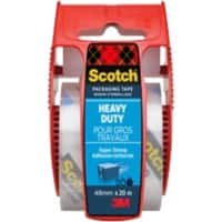 Scotch Ruban Adhésif d'Emballage sur Distributeur Qualité Extra Rouleau de 50 mm x 20 m Transparent