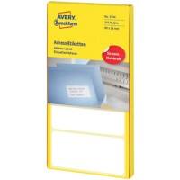 AVERY Zweckform 3344 Adresetiketten Speciaal Wit 89 x 36 mm 80 Vellen à 4 Etiketten