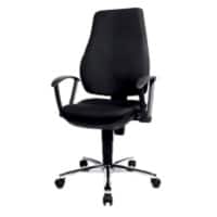 Siège de bureau Power Star Profi TOPSTAR Contact permanent Tissu Accoudoirs fixes Oui Noir 110 kg 460 x 1040 mm