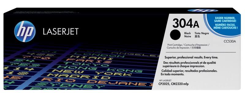 Toner HP 304A D'origine CC530A Noir