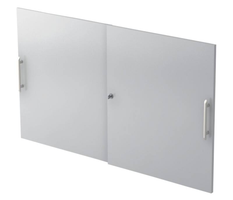 Hammerbacher Matrix Kastdeuren Lichtgrijs 1.200 x 748 mm 2 stuks