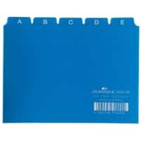 DURABLE 3660-06 Plastic scheidingstabbladen Blauw A6 Plastic 14,8 x 10,5 cm 25 Stuks