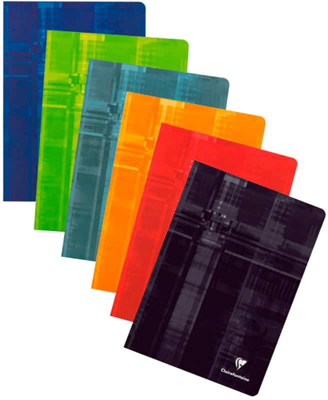 Cahier Clairefontaine A4 Couverture en carton laminé Ligné 60 feuilles