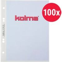 Kolma Showtassen A5 Glashelder Transparant 60 micron PP (Polypropeen) Boven 6 Gaten 100 Stuks