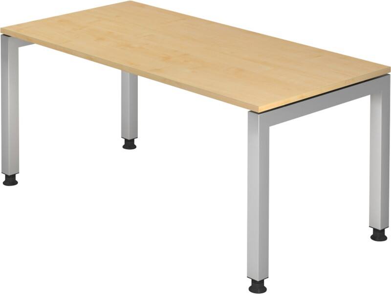 Bureau Hammerbacher J Series VJS Hauteur ajustable Rectangulaire Érable 4 pieds métalliques 1600 (L) x 800 (P) x 760 (H) mm Acier, Aggloméré