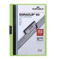 Farde à clip DURABLE Duraclip A4 Vert Polypropylène Dos : 6 mm