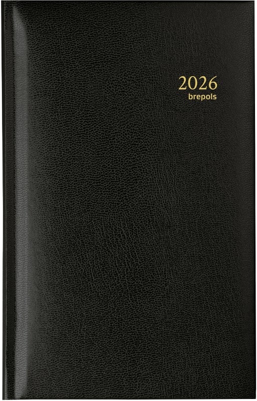 Brepols Interplan Lima Zakagenda 2026 1 Week per 2 pagina's Nederlands Zwart 0.731.1255.01.6.0