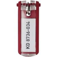 DURABLE Sleutellabel 1957-03 Rood 6 Stuks