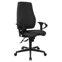 Siège de bureau Eiger Realspace Mécanisme synchrone Tissu Accoudoirs 2D Oui Noir 110 kg 640 x 680 x 1270 mm