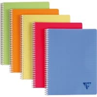 Clairefontaine Linicolor A4 Spiraalschrift Kleurenassortiment PP kaft Geruit 90 Vellen