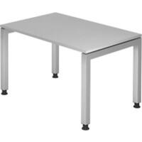 Bureau Hammerbacher J Series VJS Hauteur ajustable Rectangulaire Gris 4 pieds métalliques 1200 (L) x 800 (P) x 760 (H) mm Acier, Aggloméré