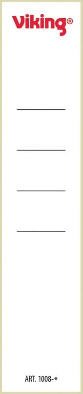 Viking Ordnerrugetiketten A4 Zelfklevend Wit 10 Stuks 3,9 x 19,1 cm